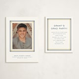 "Woven frame" - Graduation Insert Cards in Night Sky by Lea Delaveris - With Invitation