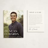 "Classic" - Graduation Insert Cards in Cloud by Sara Hicks Malone - With Invitation