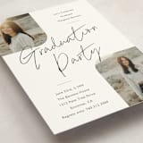 "Rounded Double" - Graduation Insert Cards in Cotton by Carolyn MacLaren - Detail