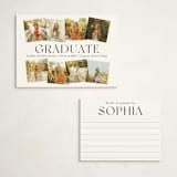 "Snapshot" - Graduation Insert Cards in Ink by Hudson meet Rose - With Invitation