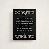"Understated" - Graduation Insert Cards in Salt by Ekko Studio - Front