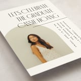 "Geo Duo" - Graduation Insert Cards in Snow by Pixel and Hank - Detail