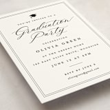 "portrait script" - Graduation Insert Cards in Onyx by Sarah Curry - Detail