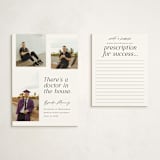 "Doctor in the House" - Graduation Insert Cards in Domino by Corinne Malesic - With Invitation