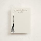 "tassel wrapped" - Graduation Insert Cards in Onyx by Kamala Nahas - Front