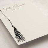 "tassel wrapped" - Graduation Insert Cards in Onyx by Kamala Nahas - Detail