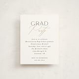 "Pure Elegance" - Graduation Insert Cards in Cotton by Carolyn Nicks - Front