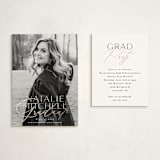 "Pure Elegance" - Graduation Insert Cards in Cotton by Carolyn Nicks - With Invitation