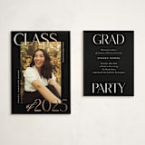 "Scholarly Surround" - Graduation Insert Cards in Licorice by Jessica Williams - With Invitation