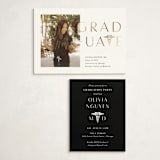 "To the T" - Graduation Insert Cards in Classic by Lehan Veenker - With Invitation