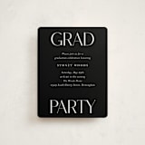 "Scholarly Surround" - Graduation Insert Cards in Licorice by Jessica Williams - Front