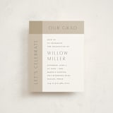 "Grids" - Graduation Insert Cards in Chalk by Lauren Chism - Front