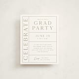 "Grad Grid" - Graduation Insert Cards in Snow by Sarah Curry - Front