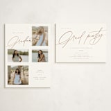 "Graduate Collage" - Graduation Insert Cards in Cloud by Orasie - With Invitation