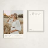 "Elegance" - Graduation Insert Cards in Cloud by Nicole Walsh - With Invitation