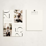 "Trim Edges" - Graduation Insert Cards in Pearl by David Michuki - With Invitation