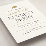 "Academy" - Graduation Insert Cards in Pearl by Jennifer Postorino - Detail