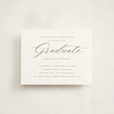 "Gilded Graduate" - Graduation Insert Cards in Champagne by Brandy Folse - Front