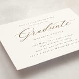 "Gilded Graduate" - Graduation Insert Cards in Champagne by Brandy Folse - Detail
