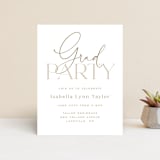"Overlap" - Graduation Insert Cards in Ivory by Michelle Taylor - Front