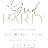 "Overlap" - Graduation Insert Cards in Ivory by Michelle Taylor - Detail