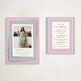 "Graduation Stamp" - Graduation Insert Cards in Lavender by Maria Alou - With Invitation