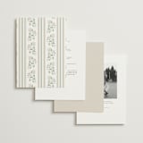 "Shimmering Hydrangeas" - Wedding Invitations in Tea Time by Susan Zinader - Back of Card Options