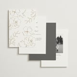 "Here With You" - Wedding Invitations in Classic Bride by Design Lotus - Back of Card Options