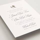 "Here With You" - Wedding Invitations in Classic Bride by Design Lotus - Detail