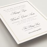 "Traditionalist" - Wedding Invitations in Snow by Sarah Brown - Detail