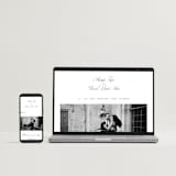 "Traditionalist" - Wedding Invitations in Snow by Sarah Brown - FREE Wedding Website