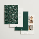 "Illuminated Storybook" - Wedding Invitations in Evergreen by Alethea and Ruth - Back of Card Options