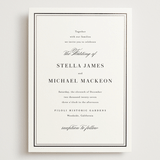 "Polished" - Wedding Invitations in Cotton by Jennifer Postorino - Front