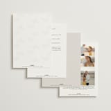 "Polished" - Wedding Invitations in Cotton by Jennifer Postorino - Back of Card Options