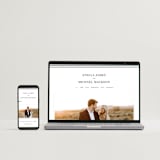 "Polished" - Wedding Invitations in Cotton by Jennifer Postorino - FREE Wedding Website