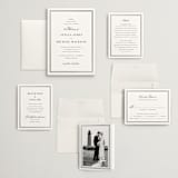 "Polished" - Wedding Invitations in Cotton by Jennifer Postorino - Invitation Suite