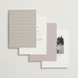 "Eloquent" - Wedding Invitations in Ivory by Angela Thompson - Back of Card Options