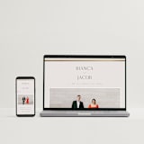 "Eloquent" - Wedding Invitations in Ivory by Angela Thompson - FREE Wedding Website