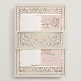 "Victorian" - Wedding Invitations in Versailles by Claudia Orengo - Assembled with Belly Band