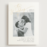 "The Wedding" - Wedding Invitations in Marshmallow by Kaydi Bishop - Front