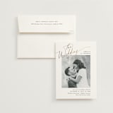 "The Wedding" - Wedding Invitations in Marshmallow by Kaydi Bishop - Invitation with Envelope