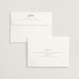 "floral crest" - Wedding Invitations in Champagne by Cass Loh - FREE Recipient Addressing
