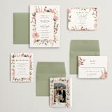 "Lush" - Wedding Invitations in Blush by Susan Moyal - Invitation Suite