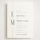 "Linear" - Wedding Invitations in Silk by Laura Hankins - Front