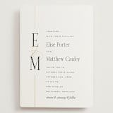 "Linear" - Wedding Invitations in Silk by Laura Hankins - Front