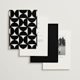 "Linear" - Wedding Invitations in Silk by Laura Hankins - Back of Card Options