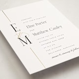 "Linear" - Wedding Invitations in Silk by Laura Hankins - Detail