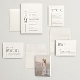 "Linear" - Wedding Invitations in Silk by Laura Hankins - Invitation Suite