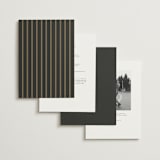 "Timeless Nature" - Wedding Invitations in Ebony by Ana de Sousa - Back of Card Options