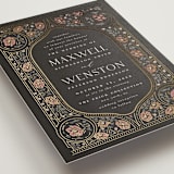 "Timeless Nature" - Wedding Invitations in Ebony by Ana de Sousa - Detail